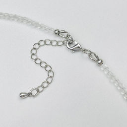 Колье из Горного Хрусталя,Аметиста и Халцедона - Радуга самоцветов фото 4