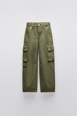 TWILL TROUSERS WITH MULTIPLE POCKETS