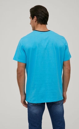 Футболка Fine Joyce F011-0600b из хлопка бирюзовый  фото 2