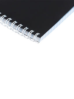 Цена за 2 шт. Блокнот А6, 80 листов в клетку на гребне Calligrata, пластиковая обложка, чёрный