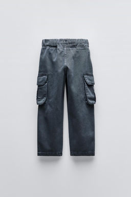TWILL BARREL TROUSERS WITH POCKETS - Zara фото 5