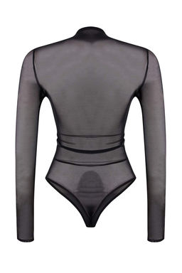 Siyah Tul Degaje Yaka Alttan C?tc?tl? Party Body TPRSS26BD00002 - Trendyolmilla фото 2