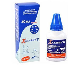 Хелавит С, 40 мл (минеральная кормовая добавка для кошек и котят) 5293