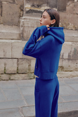 PANTAL?N FLARE INTERLOCK / Azul?n - Zara фото 5
