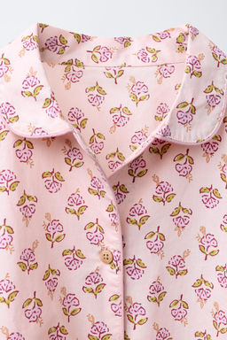 6-14 YEARS/ FLORAL SHIRT AND TROUSERS PYJAMAS - Zara фото 6