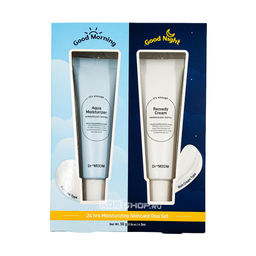 Набор для увлажнения кожи (Восстанавливающий крем + Увлажняющий крем-гель для лица) Dr+MEDM, Корея, 100 г (50 г х 2 шт.) Акция