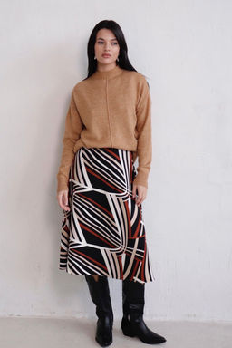 Юбка А-силуэта с принтом - Martichelli фото 53