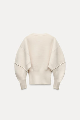 PLAIN KNIT SWEATER WITH FITTED HEM - Zara фото 6