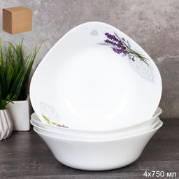 Набор суповых квадратных тарелок 4 штуки 750 мл 170 мм / FSW-75XN (7131) /уп 9/