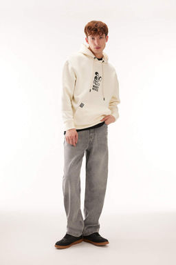 Джинсовые брюки Baggy Fit с широким узором и нормальной талией, широкие брюки - Defacto фото 8