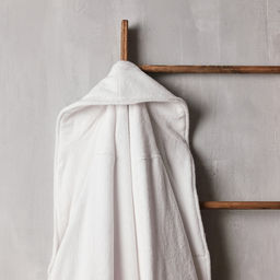 Халат махровый мужской SL HOME: Basic «Блан де Блан», размер S, хлопок 100%, белый