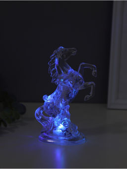 Светодиодная свеча, ночник LED RISALUX Конь, RGB, 3?AG13, 5?8?15 см