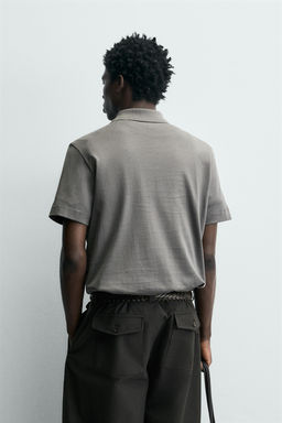 POLO REGULAR FIT / Gris - Zara фото 3
