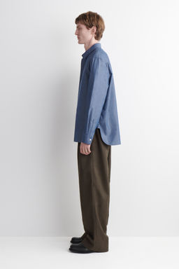 CAMISA DE CHAMBRAY DE MANGA LARGA - H&m фото 3
