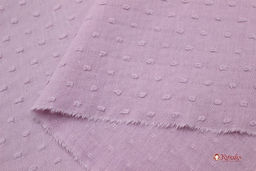 Фактурный хлопок Шарики цв.розово-сиреневая дымка, ш.1.41м, батист, хлопок-100%, 60гр/м.кв - Купава фото 3