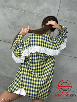 Рубашки в клетку женская