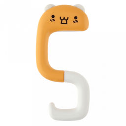 Вида Хоум (Vida Home) Крючок пластмассовый для сумок/рюкзаков на стол/парту Бобр 4,8х10,8х1см (в сложенном виде 4,8х7,2х1см), силиконовая вставка, матовый пластик, в цветной коробке (Китай) - Домашняя мода фото 2