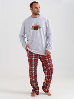 Пижама мужская Новогодняя меланжевый 2273 (10)