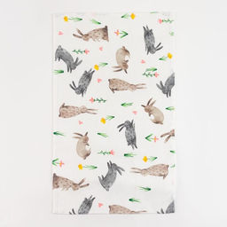 Полотенце кухонное Доляна Fluffy bunnies, 35?60 см, 100% хлопок,164 г/м?