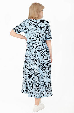 Платье Астра Х-481 (46-56) кулирка - Лотос фото 8