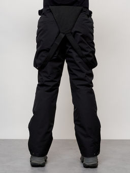 Полукомбинезон утепленный мужской зимний горнолыжный черного цвета 2405Ch - Mtforce фото 8