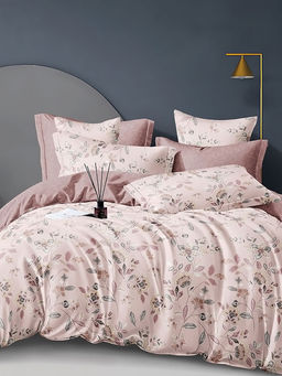 Постельное белье сатин элит на молнии - Цветочная поляна 2 сп. с Евро простыней (нав.70х70)