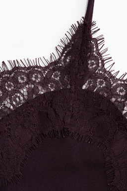 Top de tirantes con ribete de encaje - H&m фото 3