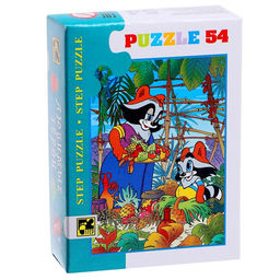 Цена за 20 шт. Пазлы «Мультики», 54 элемента МИКС