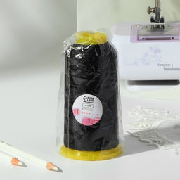 Нитки обувные, 500D/3, 600 м, чёрные