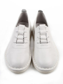 03-XKL23-038 WHITE Полуботинки женские (натуральная кожа)