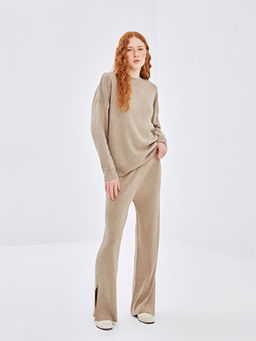 Beli Lastikli Kad?n Triko Pantolon