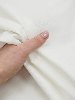 Рогожка цв.Белый, ш.1.5м, хлопок-100%, 190гр/м.кв - Купава фото 3