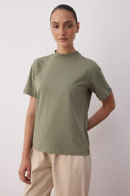 Siyah-Beyaz-Lacivert 3Lu Paket %100 Pamuk Regular/Normal Kal?p Dik Yaka Orme T-Shirt TWOAW26TS00007 - Trendyolmilla фото 10