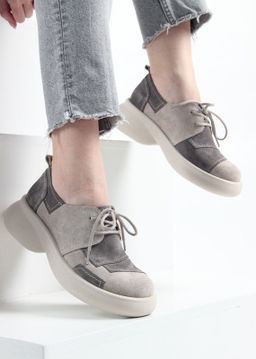 Полуботинки 205.927be. Каменный замша Серый замок