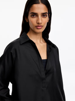 Camisa de sarga de seda - H&m фото 9