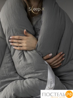 Одеяло SleepIx ЮТАКА мкрфбр.washed cotton/микрогель Airsoft, св.сер - Sleep ix фото 9
