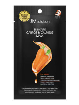 Jmsolution Тканевая маска успокаивающая с экстрактом моркови / Be Nature Carrot & Calming Mask, 24 мл