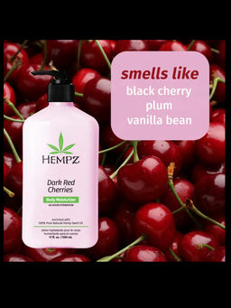 Молочко для тела увлажняющее HEMPZ Dark Red Cherries