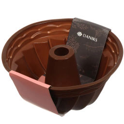 Форма для выпечки силикон, 23.5х10.5 см, круглая, шоколад, Savory, Y4-4963 (396042) /DANIKS/  фото 3