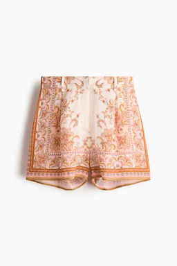 Pantal?n corto de lyocell con dise?o estampado