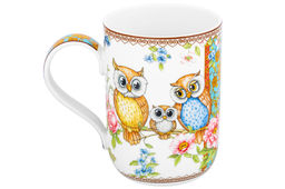 Кружка 400 мл 11,5*7,5*10,5 cм Совушки NEW BONE CHINA - Elan gallery фото 7