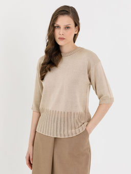 Блузка вязаная