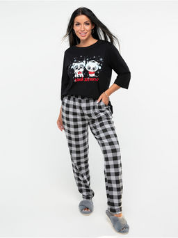 Пижама "Давай дружить" черный