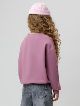 КР 302827/темная орхидея к595 джемпер (свитшот) для дев