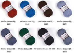 Цена за 5 мотков пряжи Merino de Luxe 50