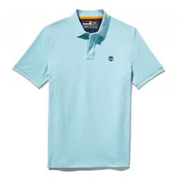 Мужские поло с коротким рукавом Timberland Polo Millers River Pique Regular голубая фото 6