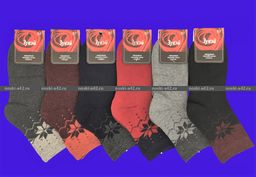 Цена за 12 пар. Зувей носки женские внутри махра с рисунком арт. 2531 36-41 (фактически 36-41) фото 6