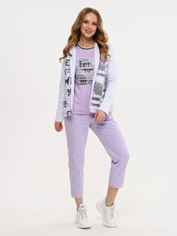 Футболка из хлопка трикотаж пенье А+Б Коллекция фото 2