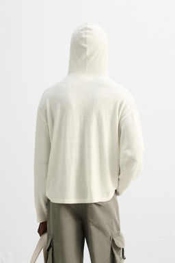 LINEN/WOOL HOODIE - Zara фото 3