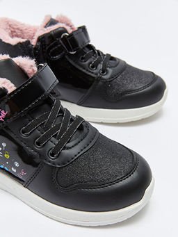 Bask?l? C?rt C?rt ve Fermuar Kapamal? K?z ?ocuk Bot - Waikiki фото 3